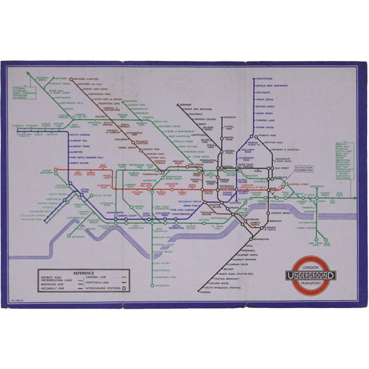 Beck’s 1938 Passenger Map, No. 1