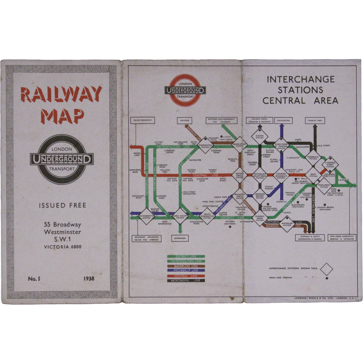 Beck’s 1938 Passenger Map, No. 1