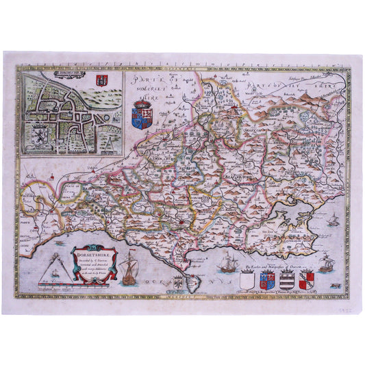 Saxton-Lea Map of Dorset