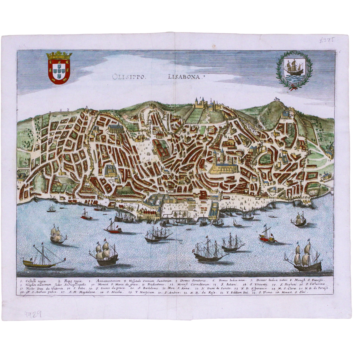 Merian's Map of Lisbon