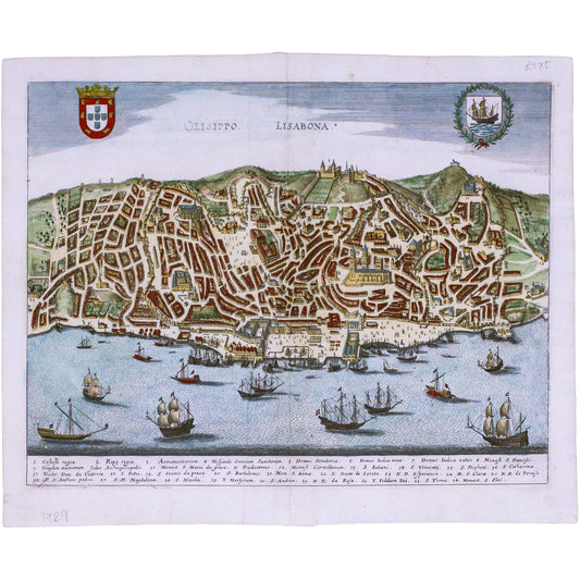 Merian's Map of Lisbon