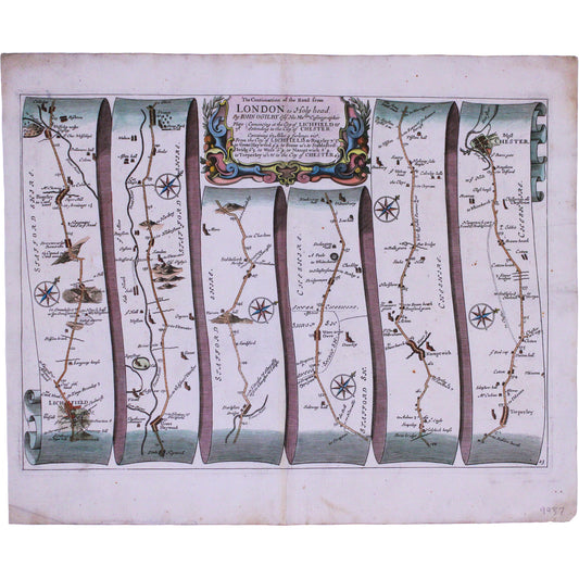 Ogilby's Road from Lichfield to Chester