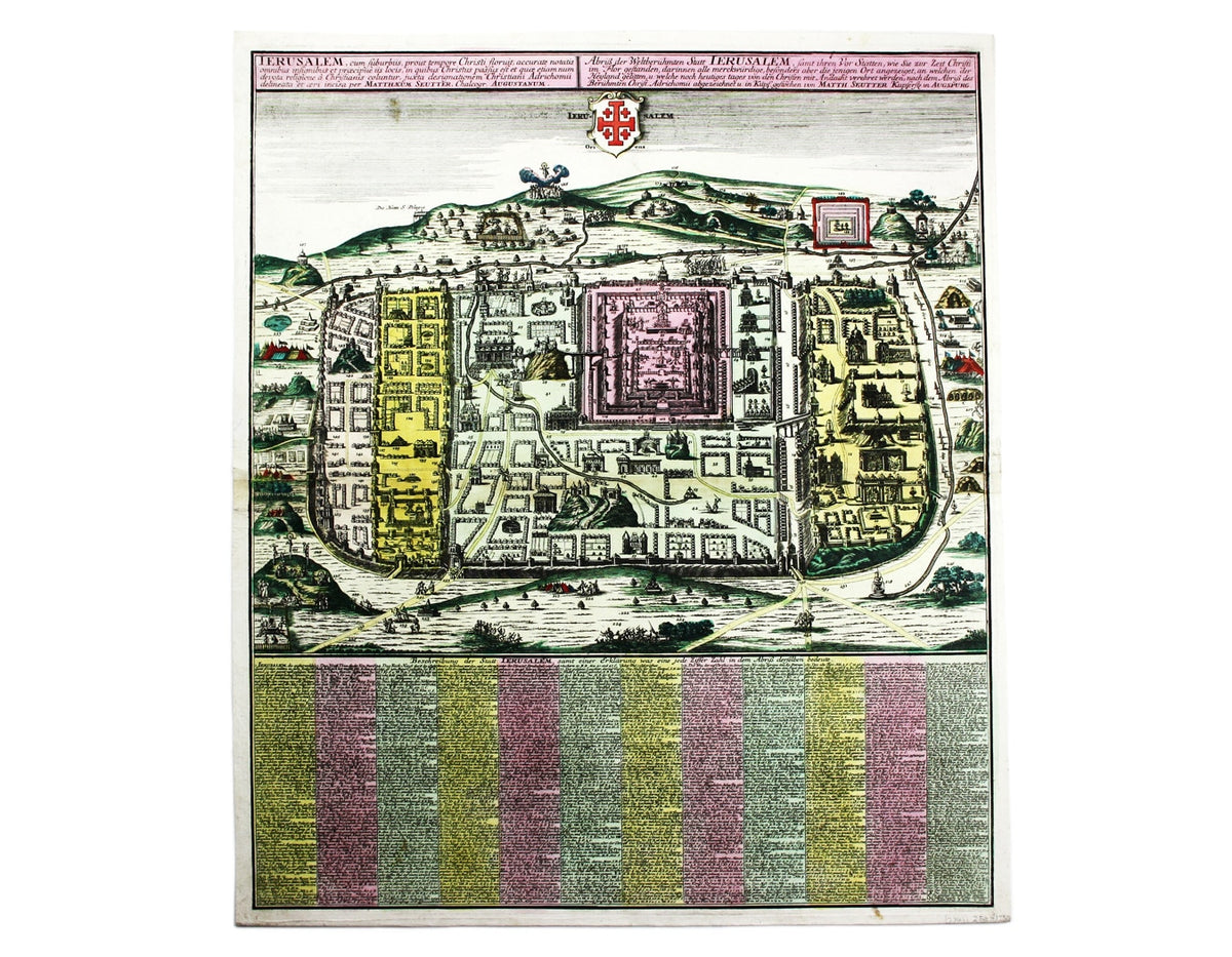 Seutter’s Jerusalem