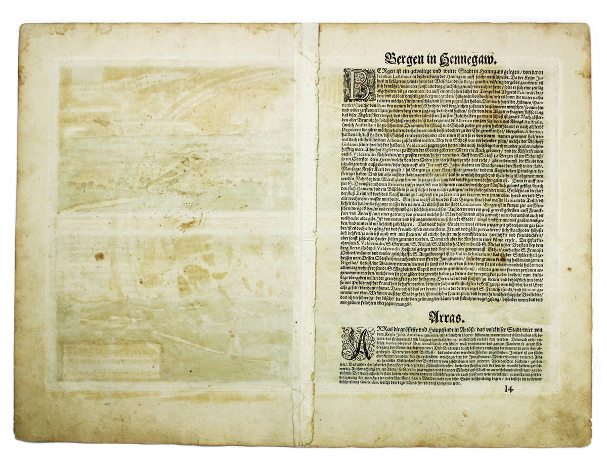 Braun & Hogenberg’s Mons & Arras