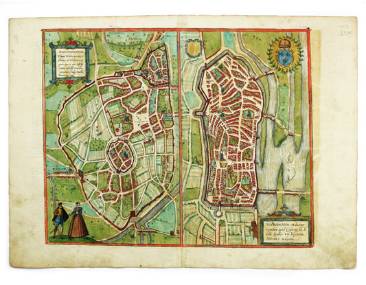 Braun & Hogenberg’s Autun with Nevers