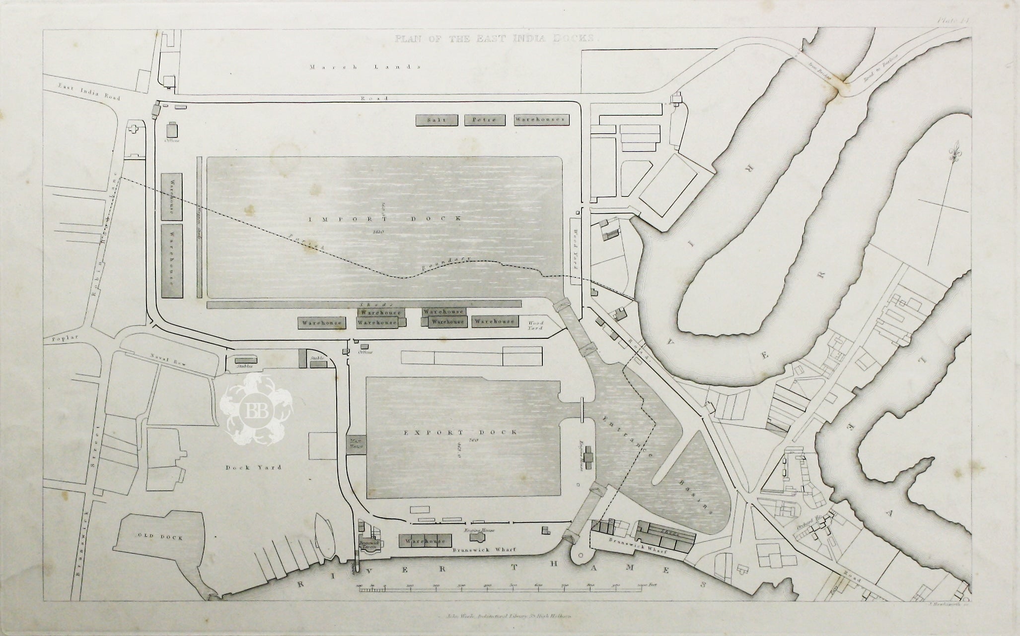 Simm’s Plan of the East India Docks