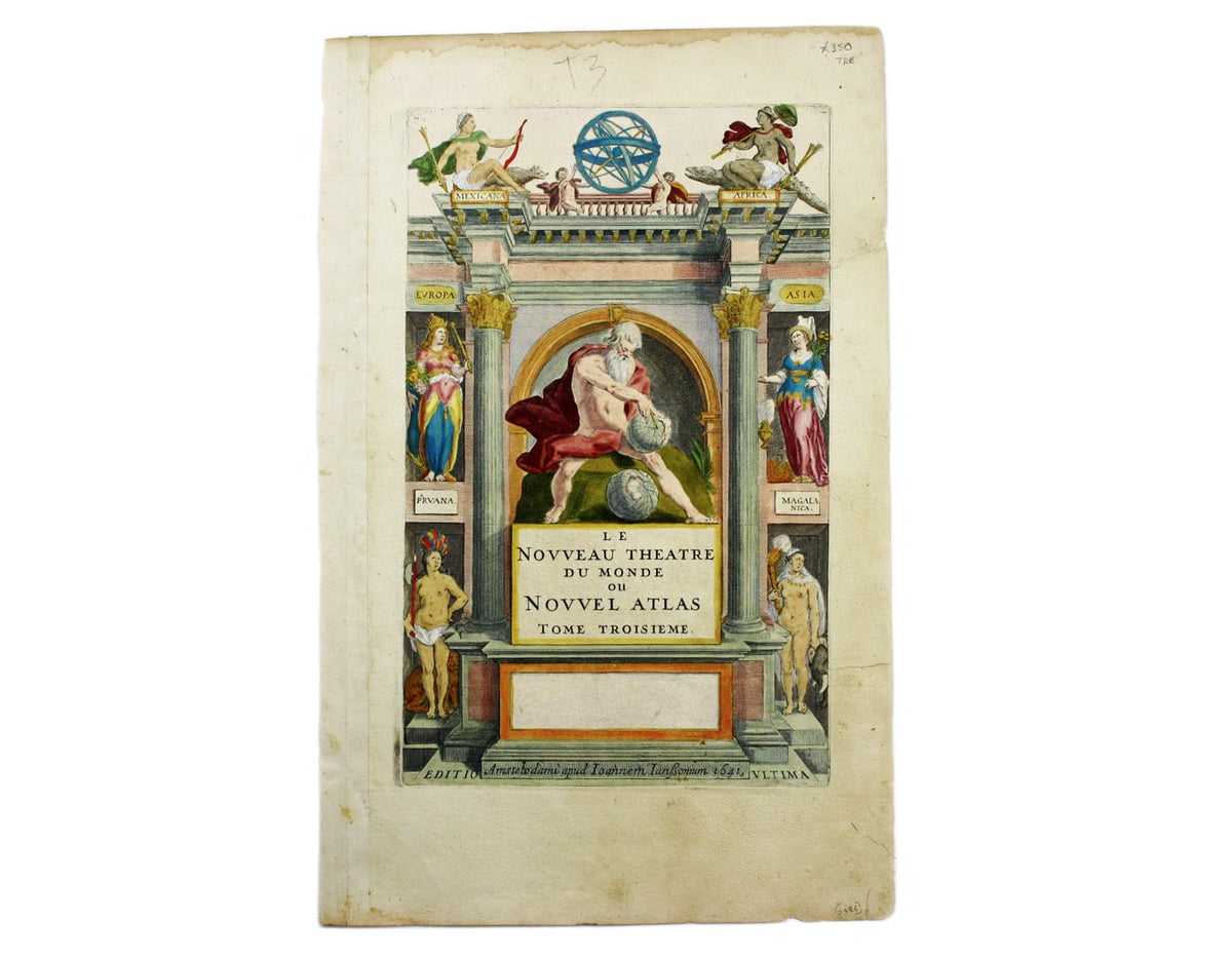 Title Page for the third volume of Janssonius’ Atlas Novus