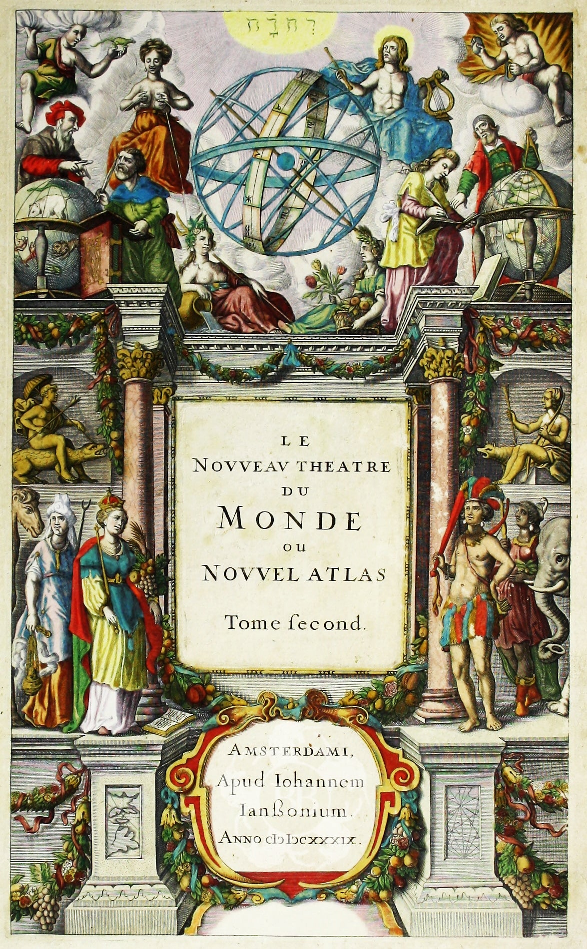 Title Page for Janssonius’ Atlas Novus