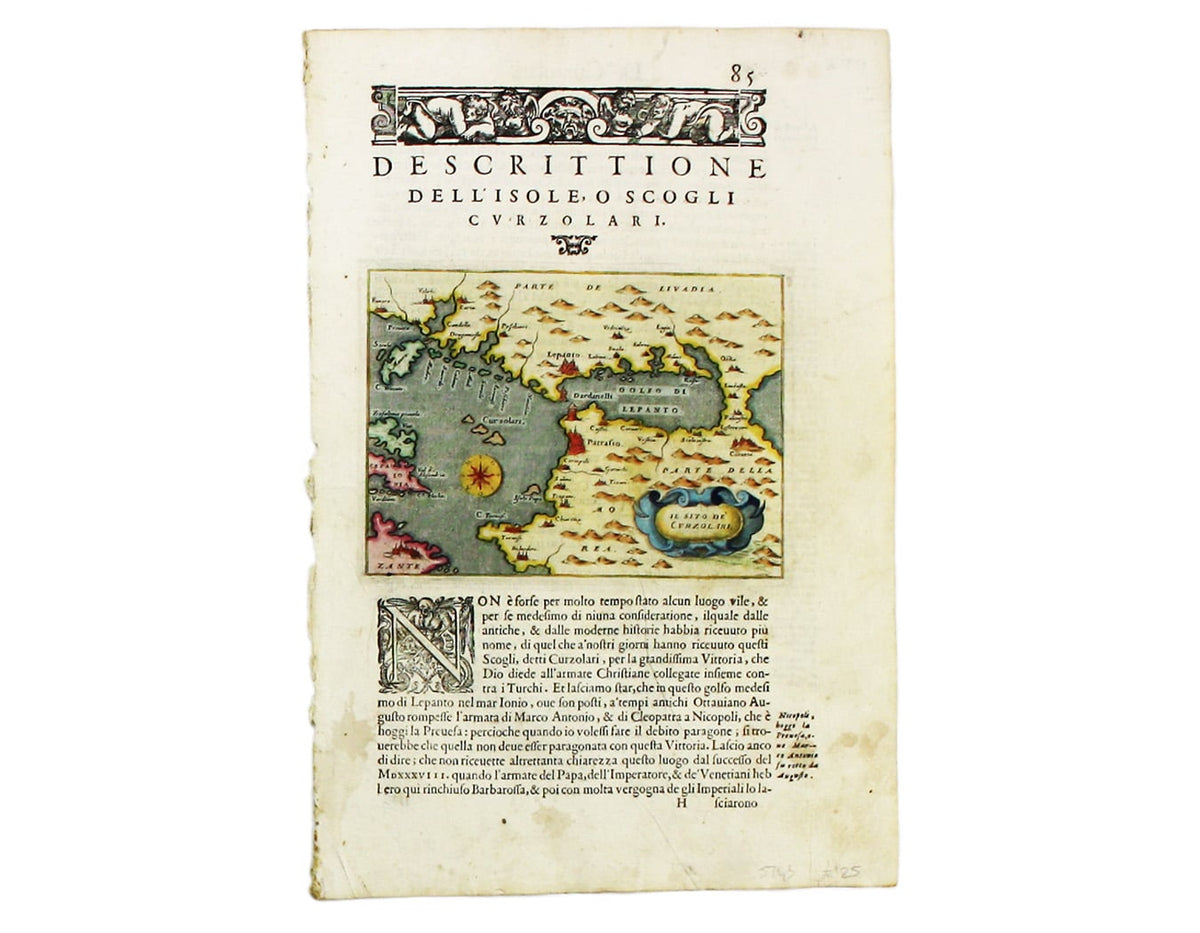 Porcacchi’s Gulf of Lepanto