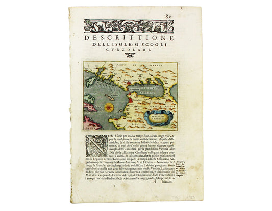 Porcacchi’s Gulf of Lepanto