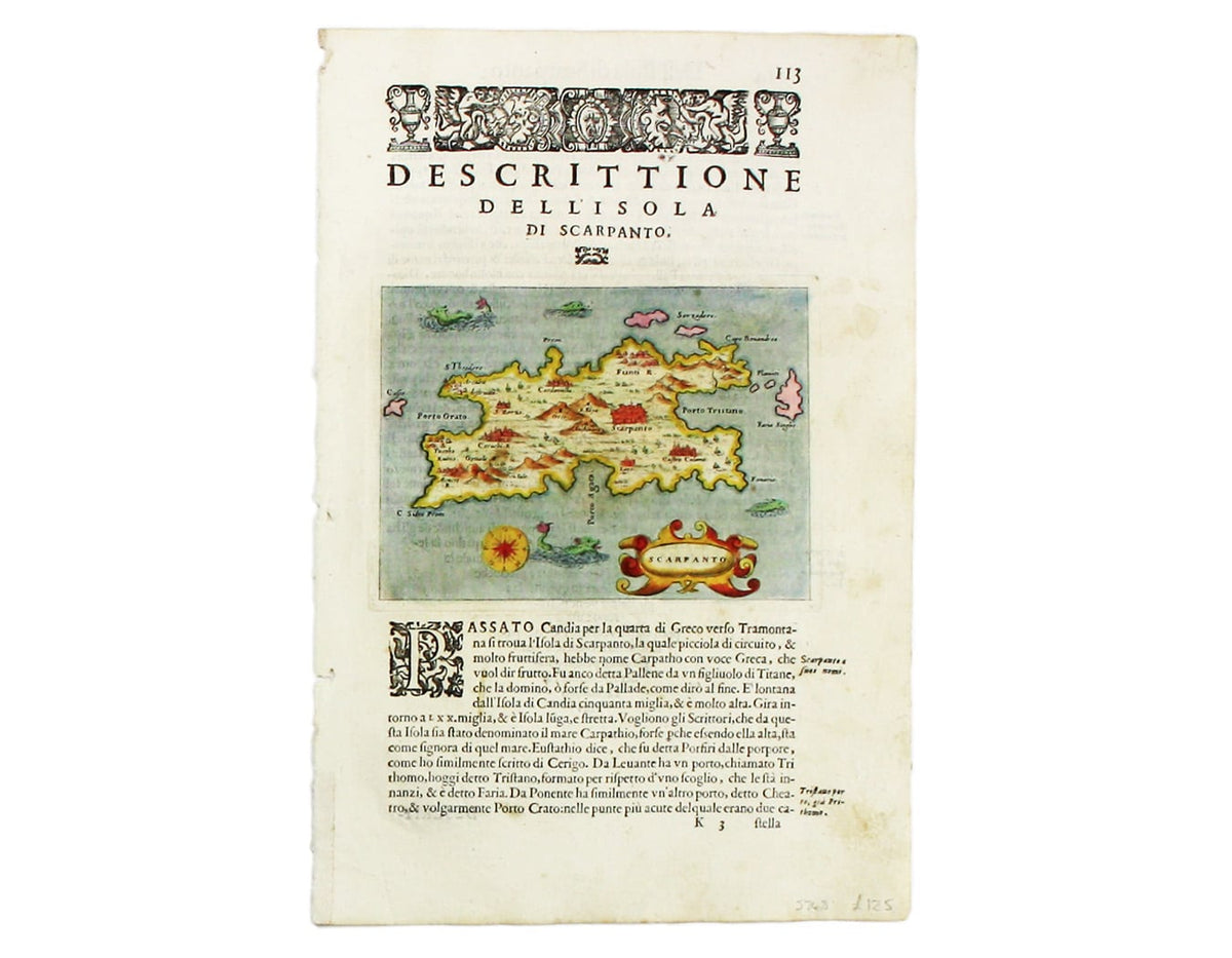 Porcacchi’s Karpathos