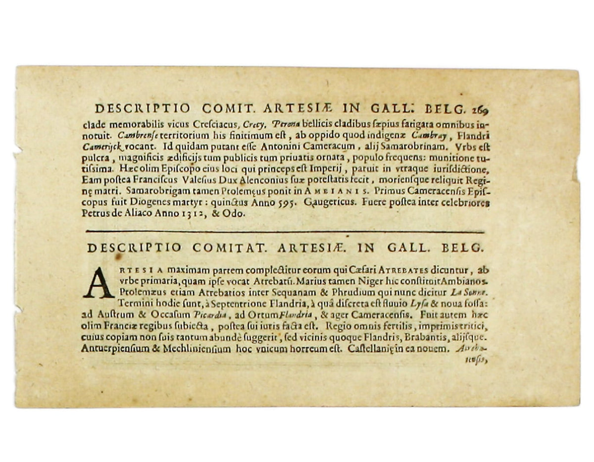 Bertius’ Miniature Artois