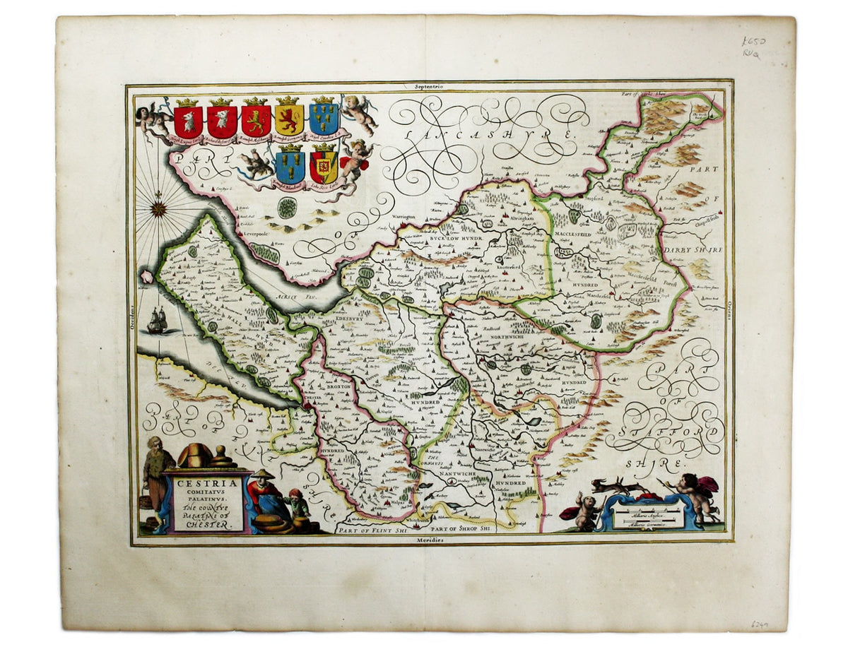 Janssonius’ Map of Cheshire — Bryars & Bryars