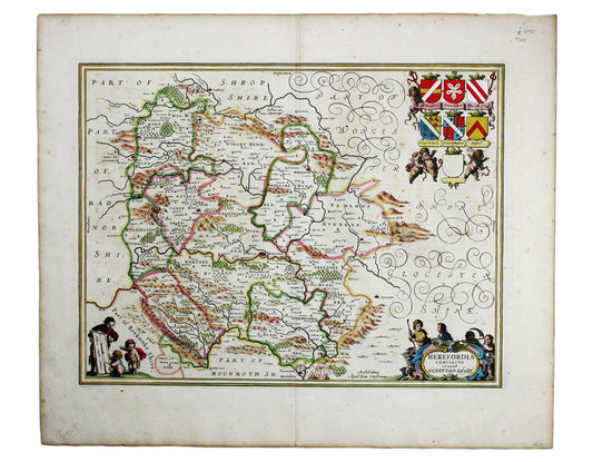 Janssonius’ Map of Herefordshire
