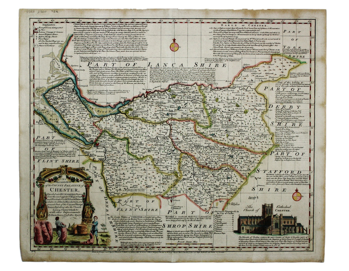 Bowen & Kitchin’s Map of Cheshire