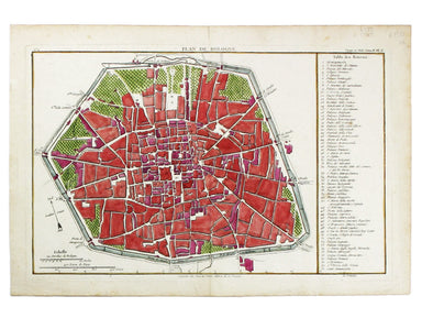 Lalande’s map of Bologna