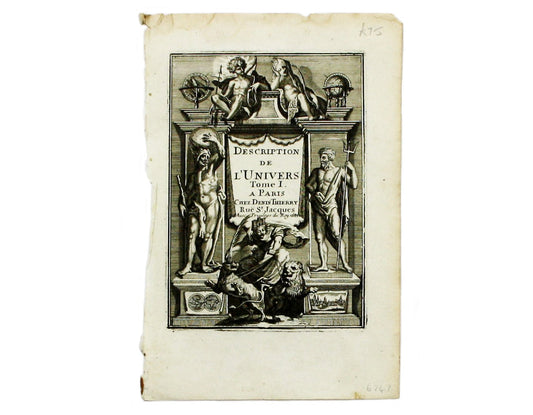 General Title Page for Mallet's Description de l'Univers