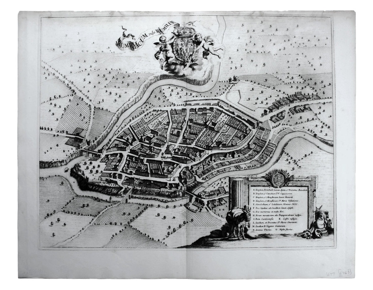 Blaeu’s Plan of Rumilly in Haute-Savoie