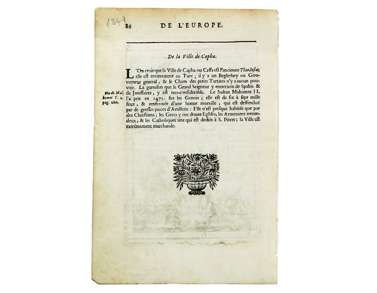 Mallet’s Map of Little Tartary