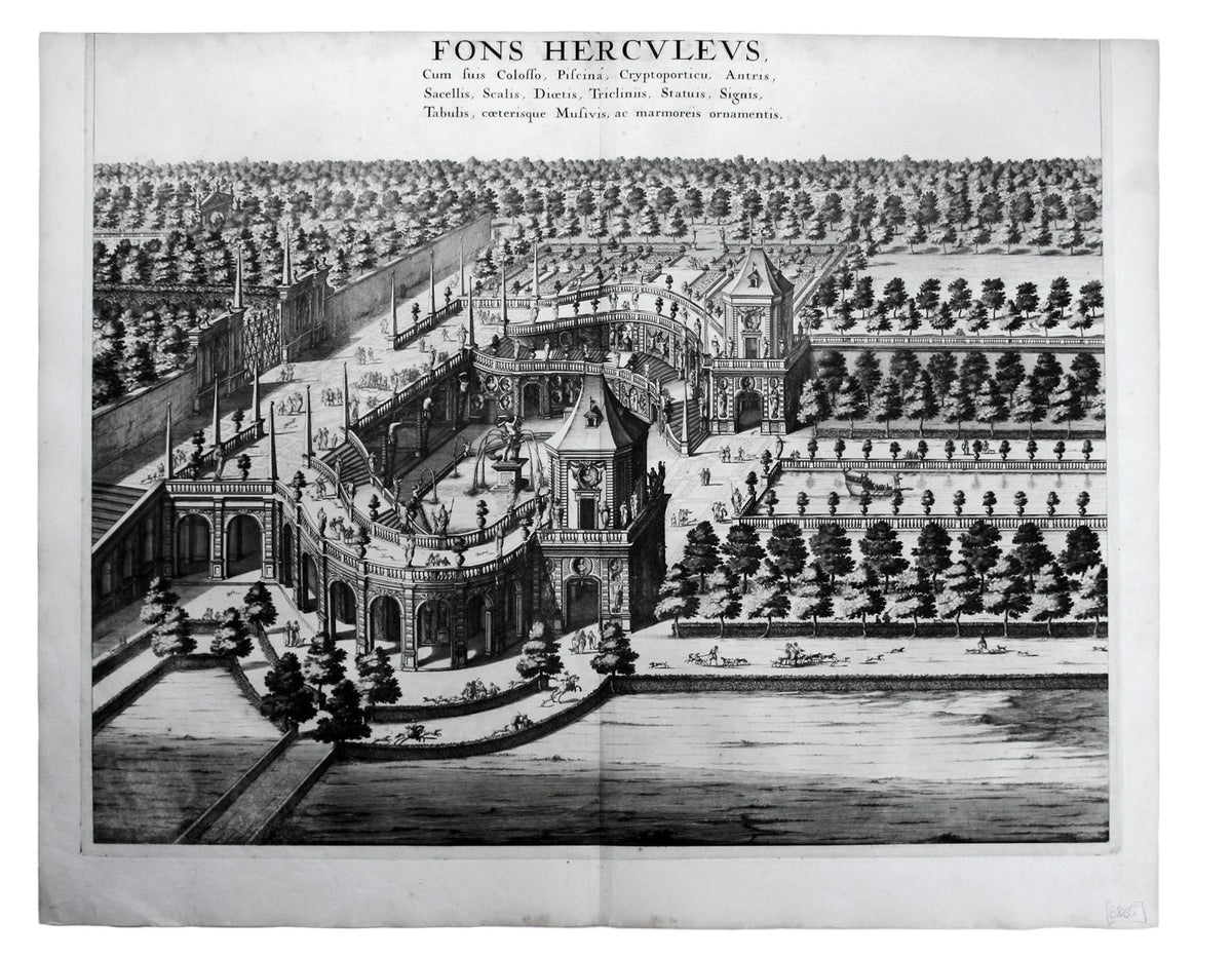 Blaeu's Fountain of Hercules at the Palace of Venaria