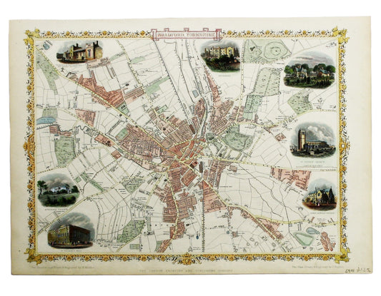 Tallis’ Map of Bradford