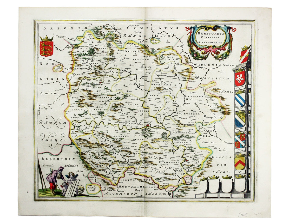 Blaeu’s Map of Herefordshire