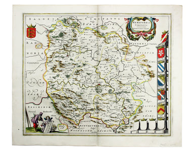 Blaeu’s Map of Herefordshire