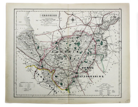 Hobson’s Foxhunting Map of Cheshire