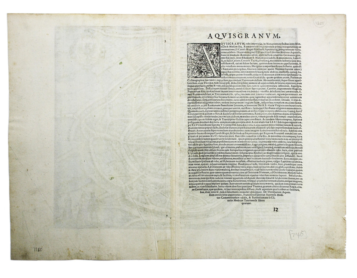 Braun & Hogenberg’s Plan of Aachen