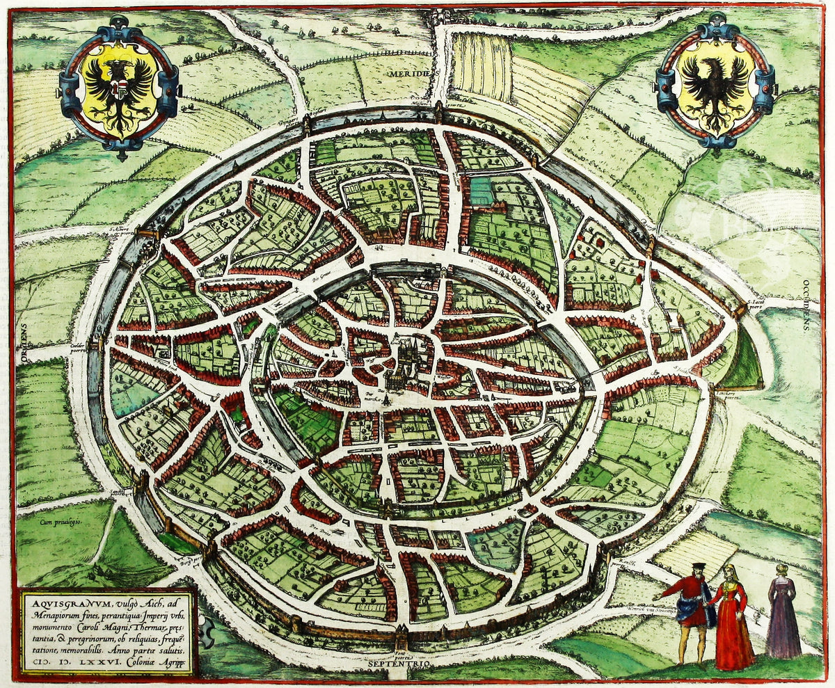 Braun & Hogenberg’s Plan of Aachen