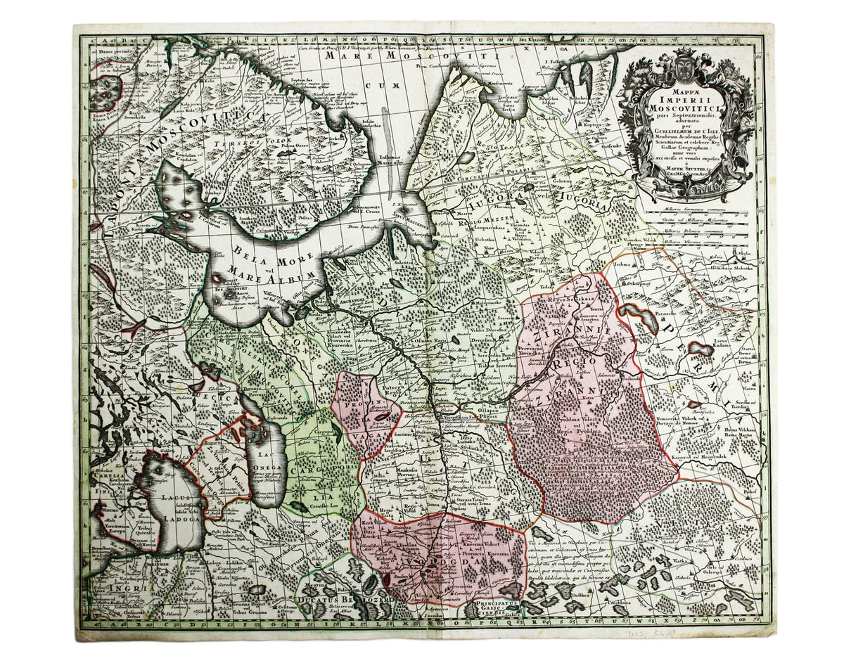 Seutter’s Map of Muscovy — Bryars & Bryars