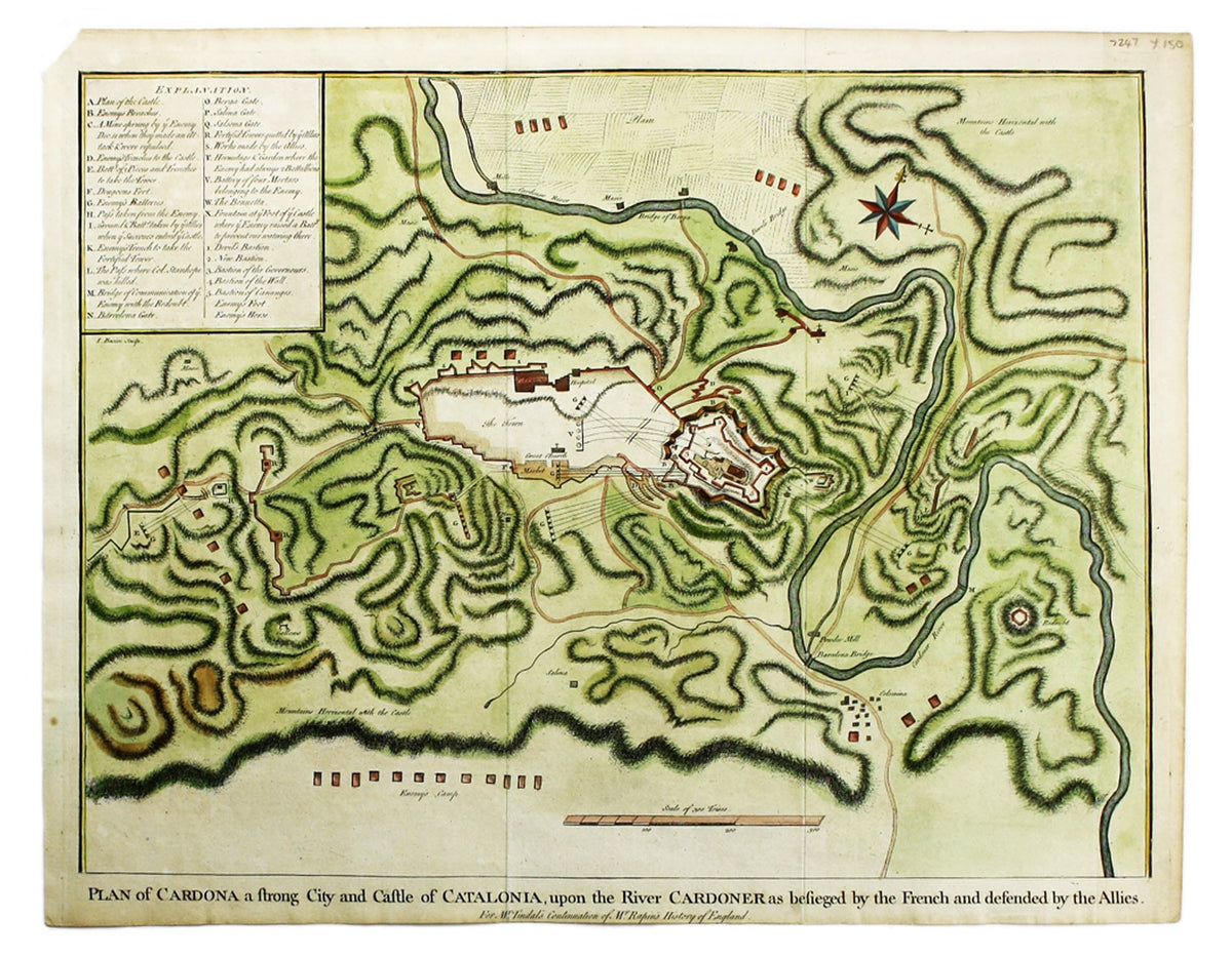 Rapin’s plan of the Siege of Cardona
