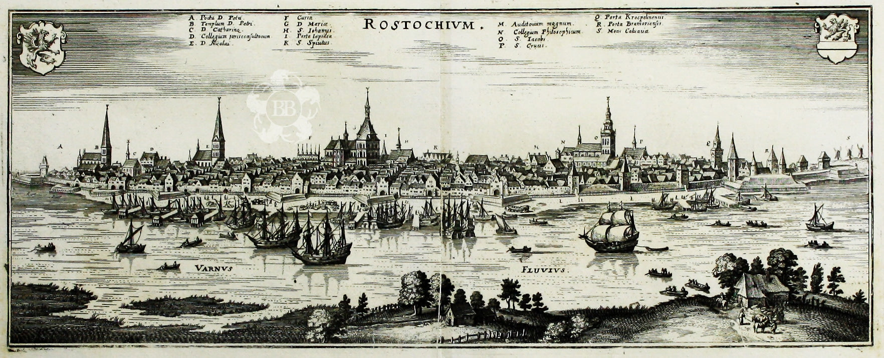Merian’s Map of Rostock