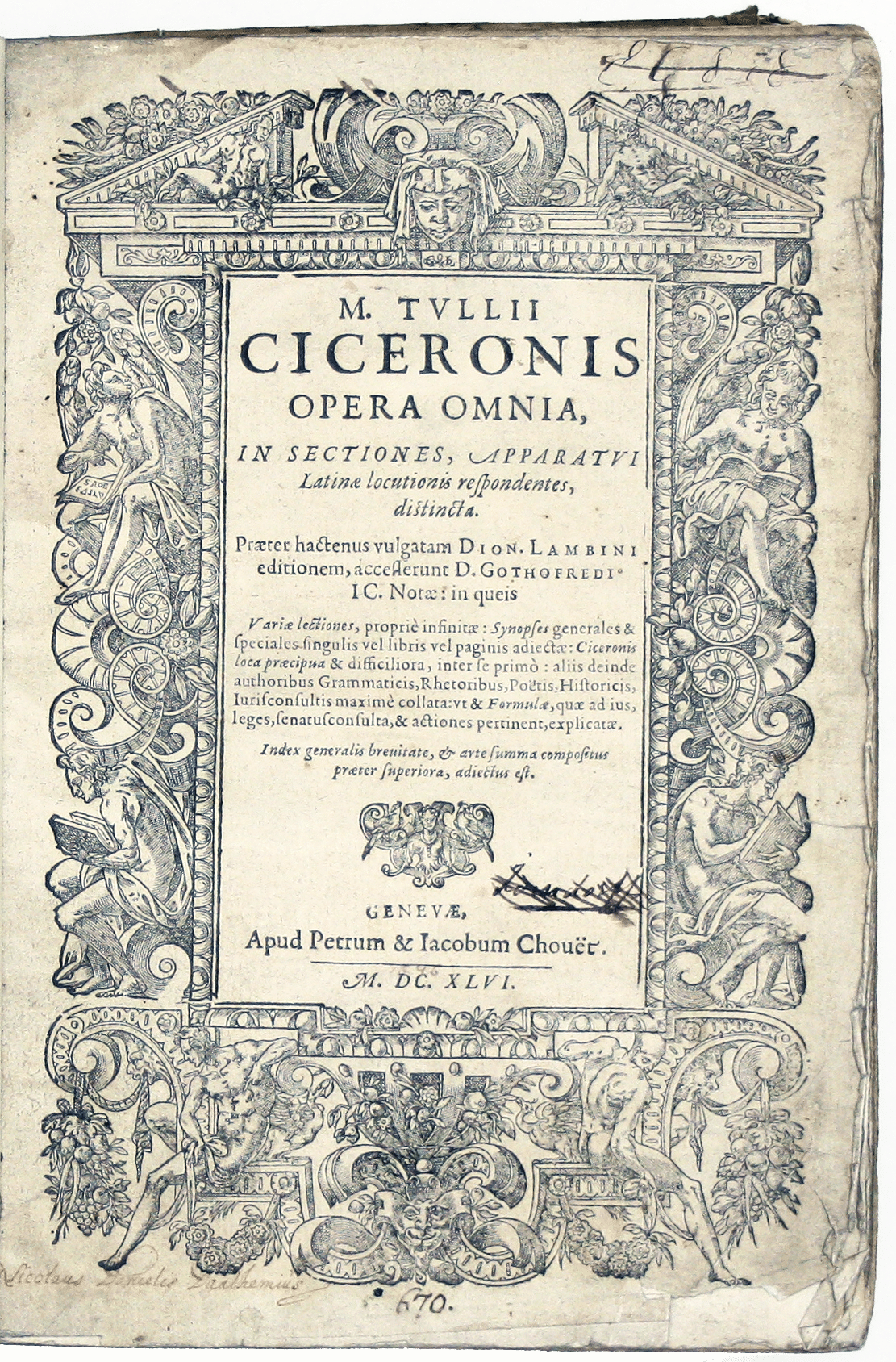 Cicero’s Works in One Volume