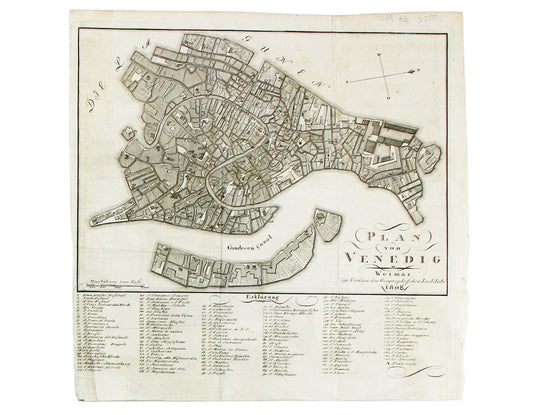 Stadtplan of Napoleonic Venice