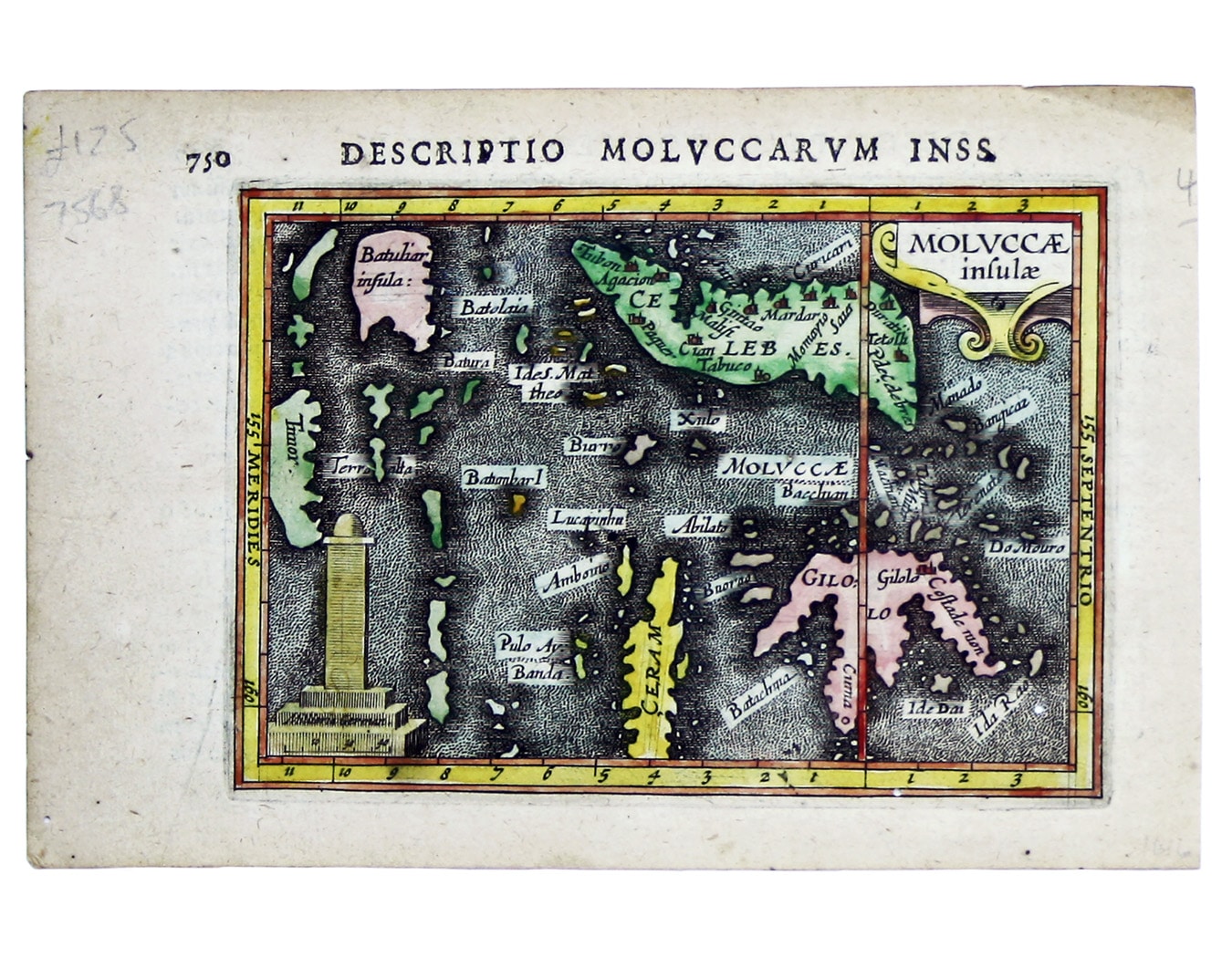 Bertius' Miniature Map of the Maluku Islands