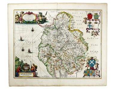 Janssonius’ Map of Cumbria & Westmorland