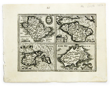 Hondius’ Miniature version of Mercator’s British Islands