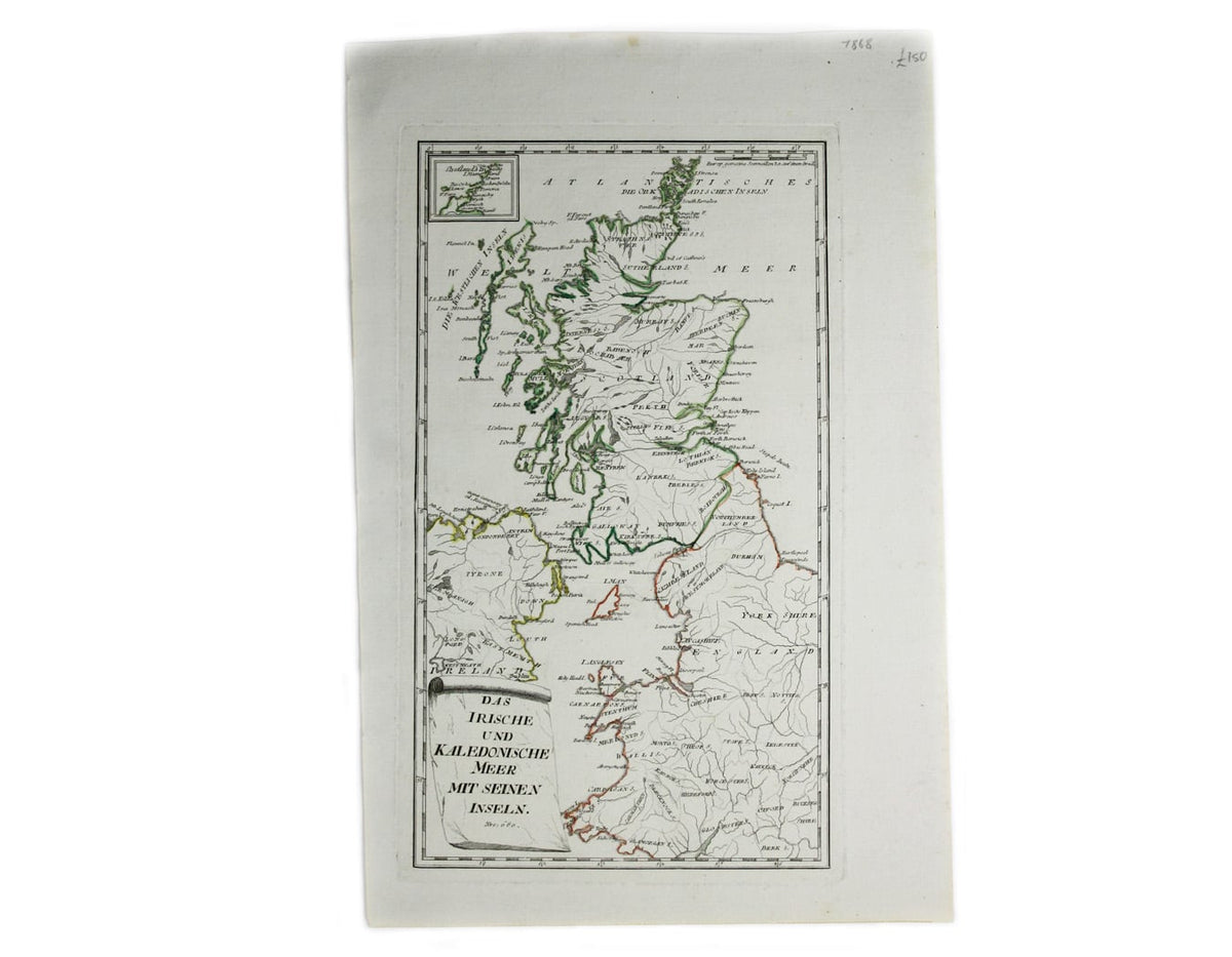 Von Reilly’s map of Islands in the Irish Sea and off the Scottish Coast