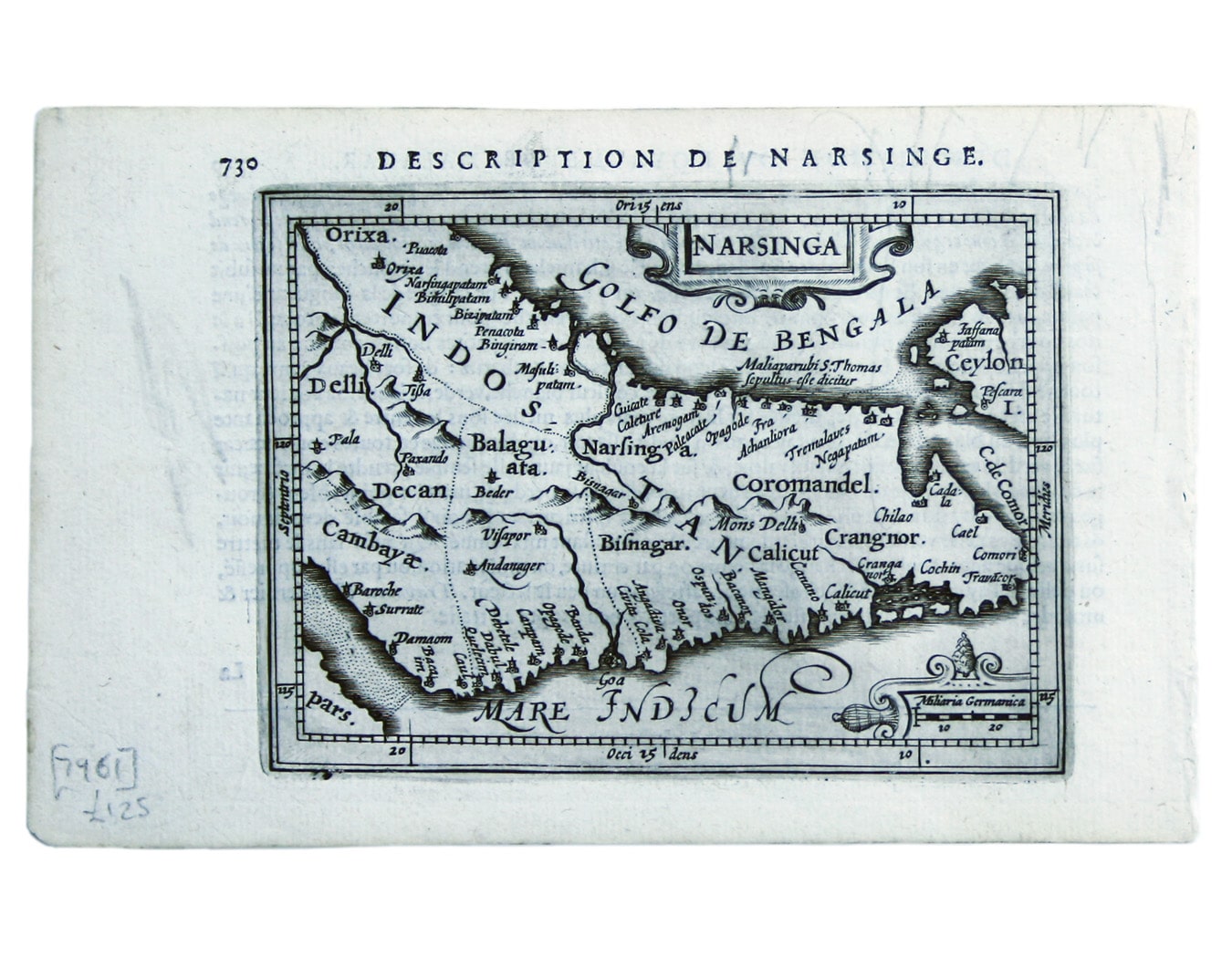 Bertius’ Map of Southern India