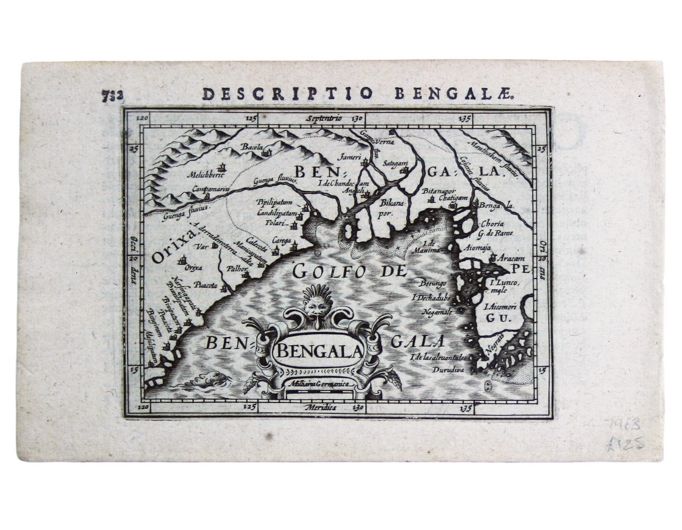 Bertius' Map of the Bay of Bengal