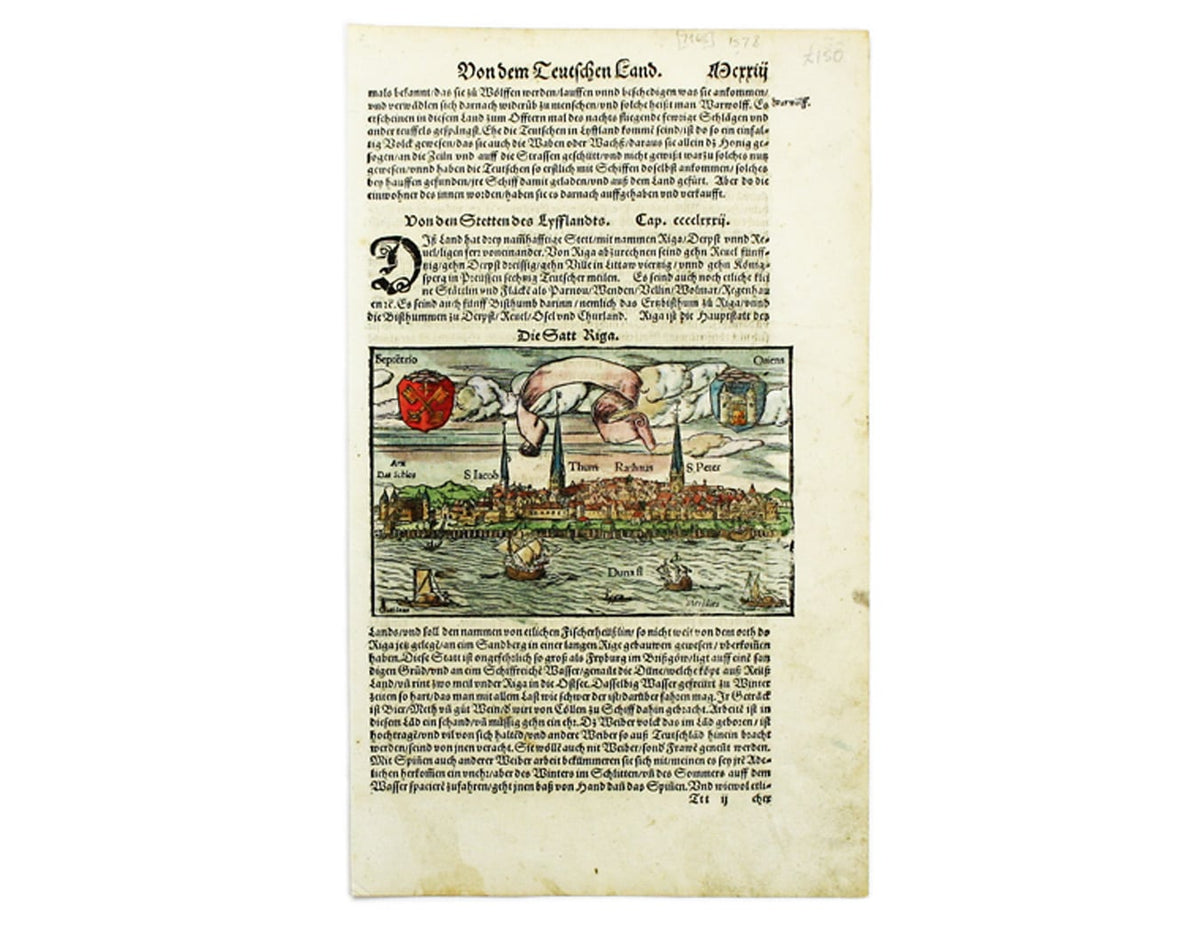 Münster’s Riga from the Cosmographia