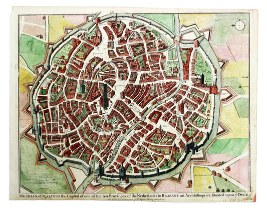 Map of Mechelen, from Rapin’s History