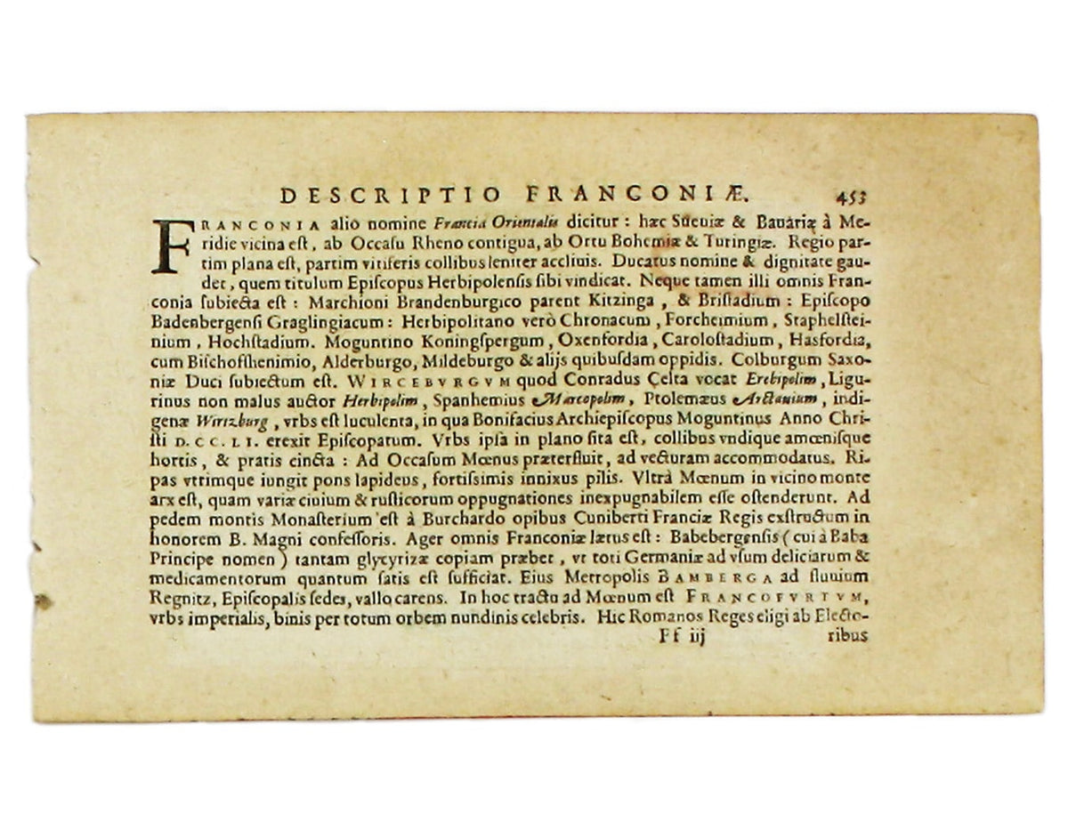 Bertius’ Franconia