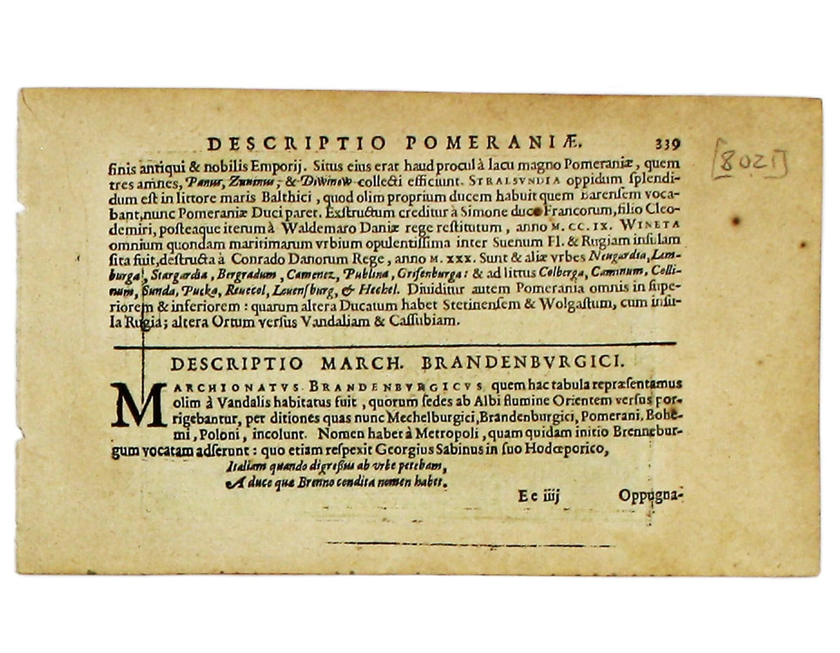 Bertius’ Miniature Brandenburg