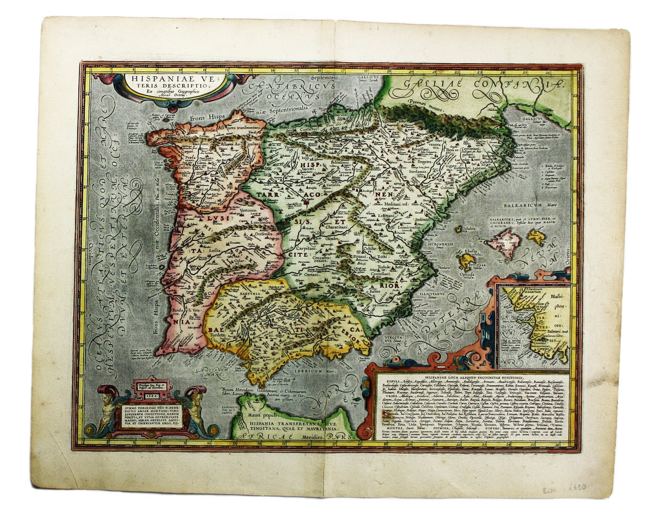 Ortelius' Map of Ancient Spain