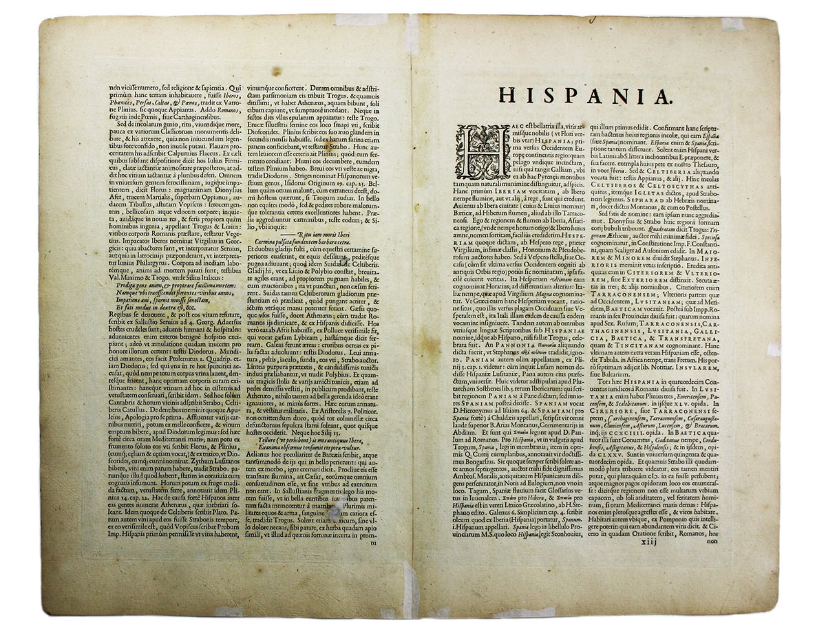 Ortelius' Map of Ancient Spain