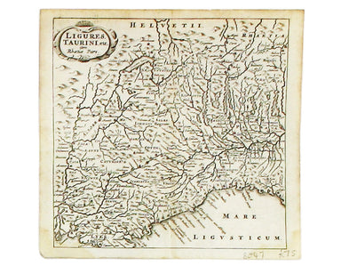 Cluverius’ Map of Liguria