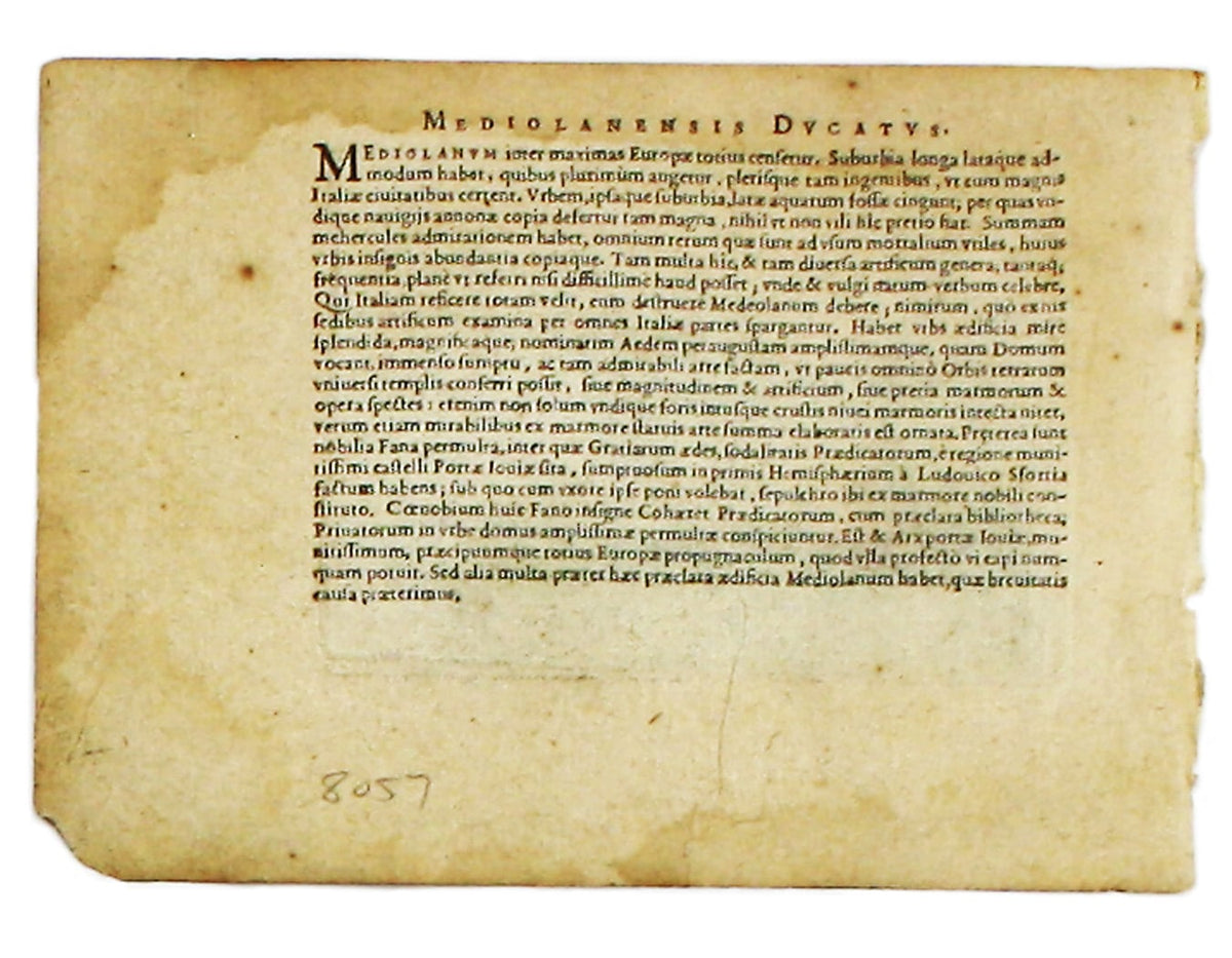 Ortelius’ Map of Zara & Sebinico