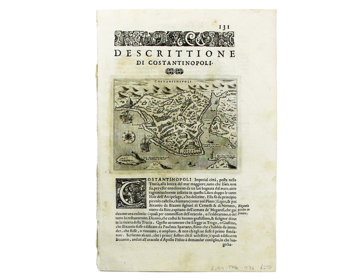 Porcacchi’s Map of Constantinople